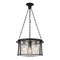 Z-Lite Cape Harbor Pendant, 3-Light, 18 In.W x 10 In.H, Matte Black/Water hammered 7503P18-MB - alternate 6